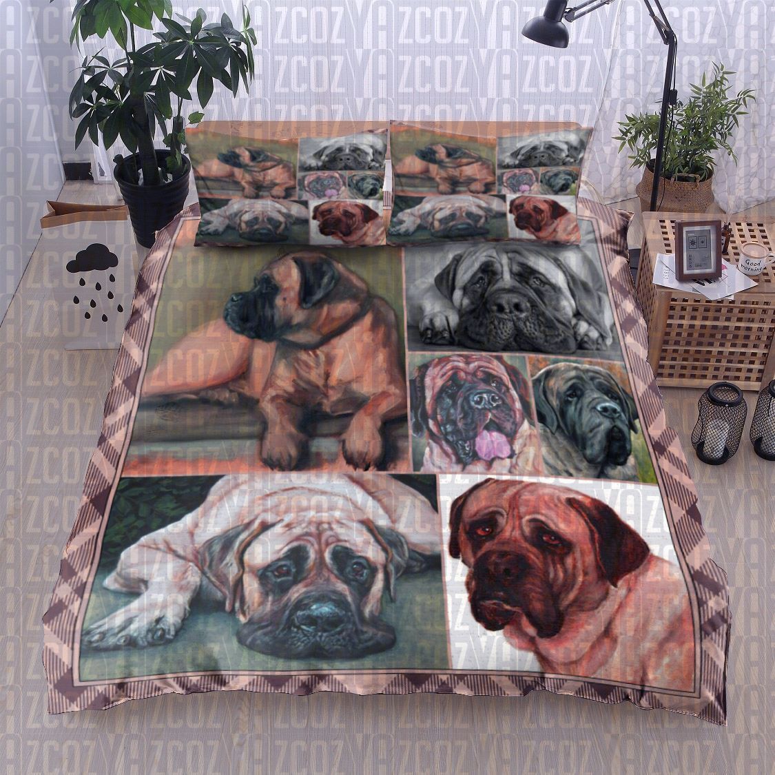 Bullmastiff Dog Bedding Set