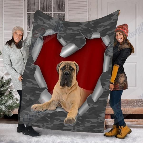 Bullmastiff Dog Fleece Blanket
