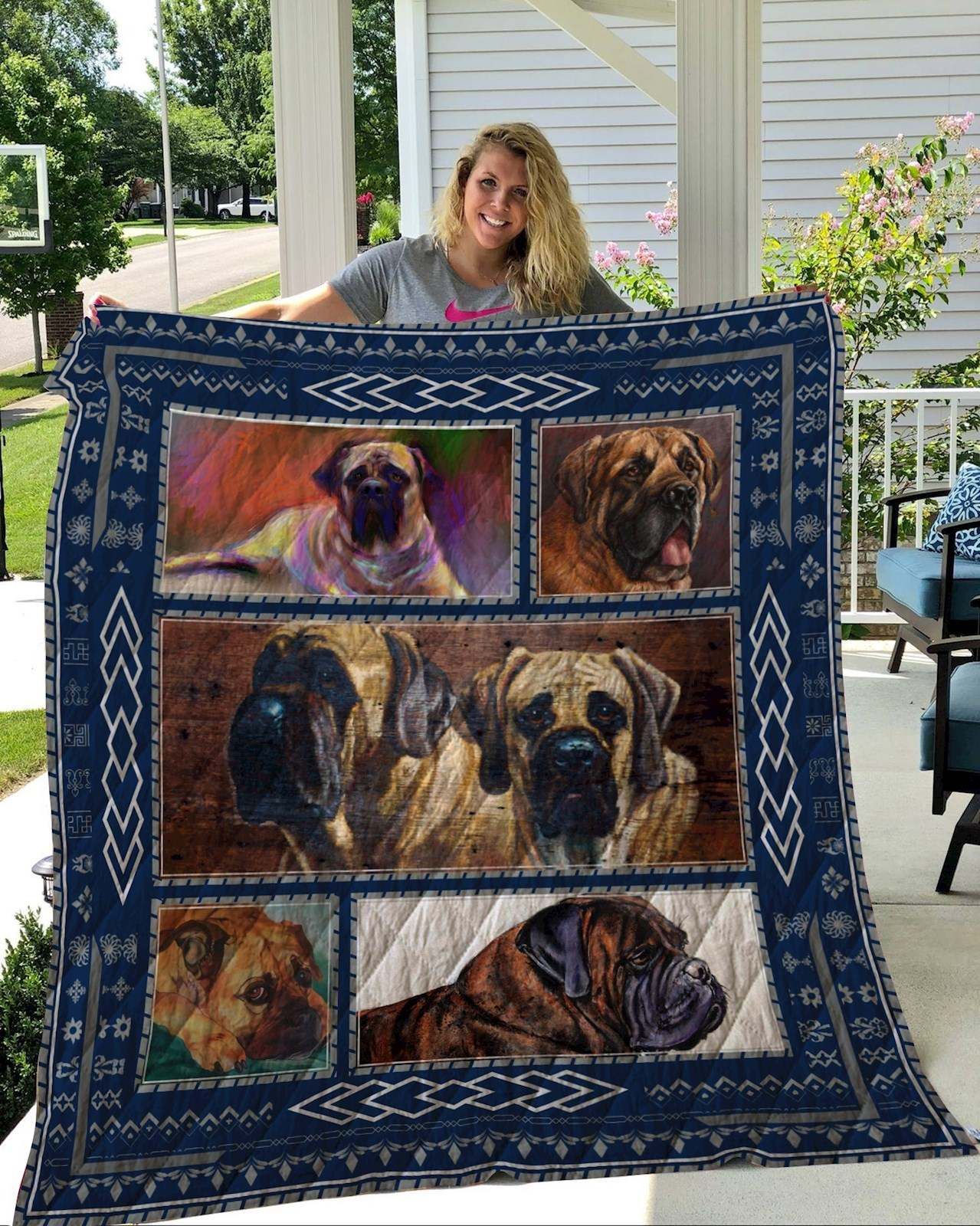 Bullmastiff Quilt Blanket DHC2911247VT