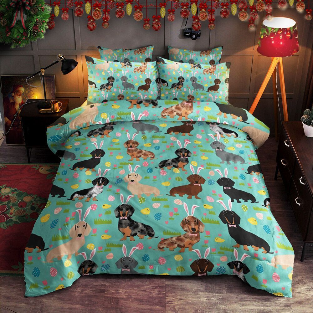 Bunny Dachshund Bedding Set