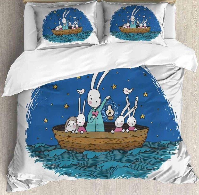 Bunny Hedgehog Bedding Set
