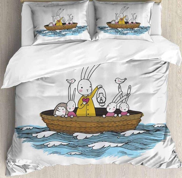 Bunny Hedgehog Bedding Set