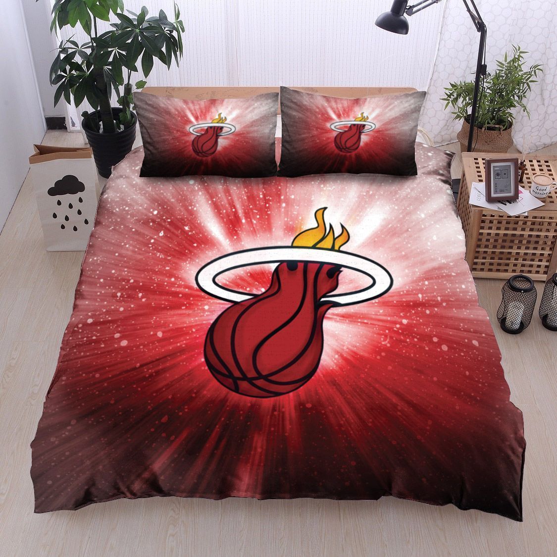 Burning Basketball Bedding Set