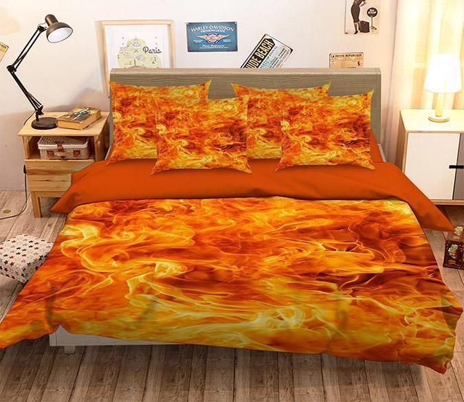Burning Flame Bedding Set