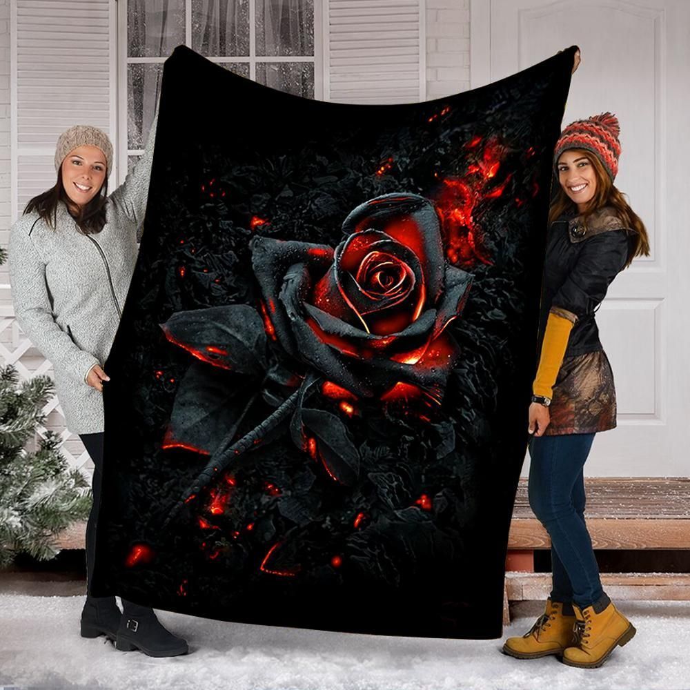Burnt Rose Sherpa Fleece Blanket