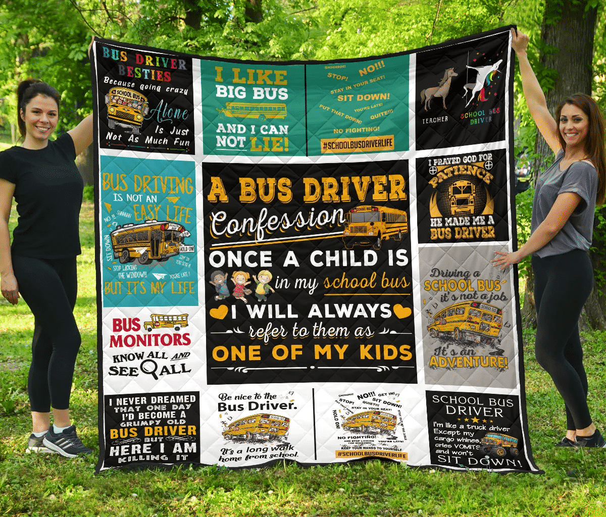 Bus A Bus Driver Quilt Blanket DHC3112798TD
