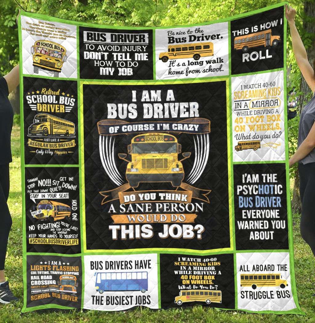 Bus Driver NG230701B TBG Quilt Blanket