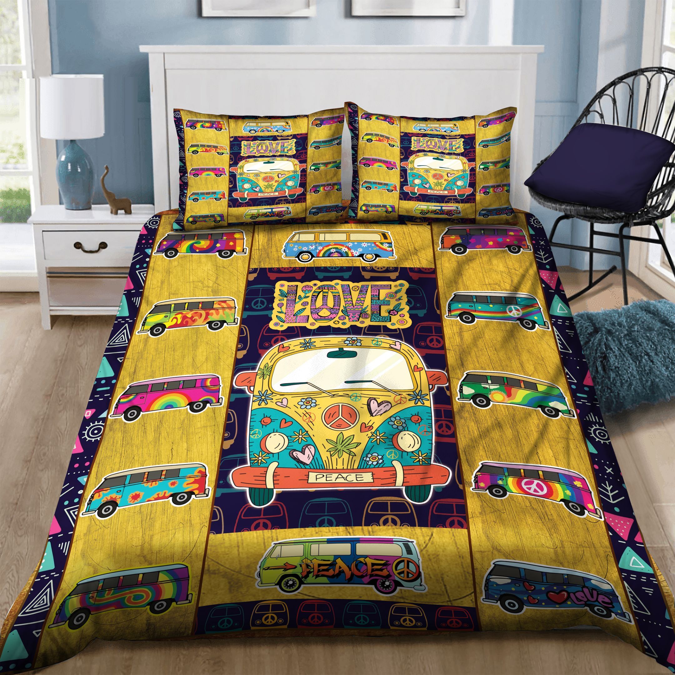 Bus Hippie Bedding Set