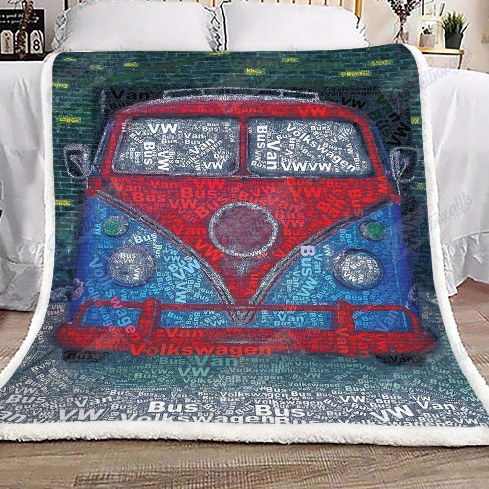 Bus Van Fleece Blanket