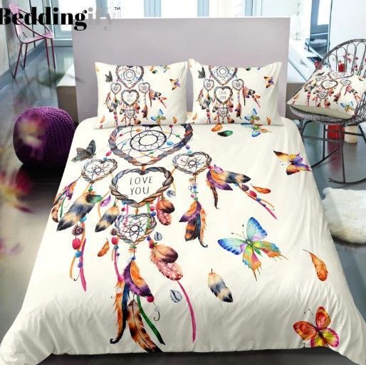 Butterflies Dreamcatcher Bedding Set
