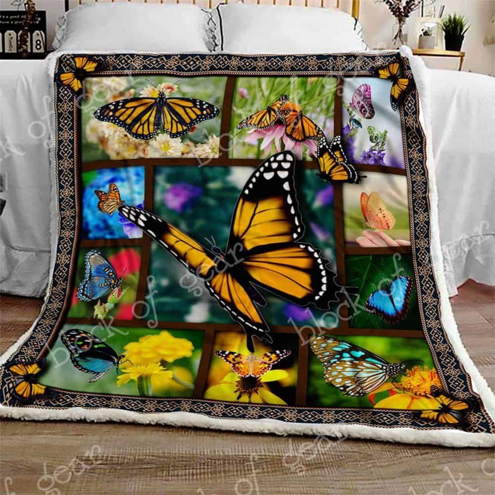 Butterflies Fleece Blanket