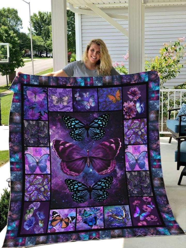 Butterfly 3 Hearts Quilt Blanket DHC31121309TD