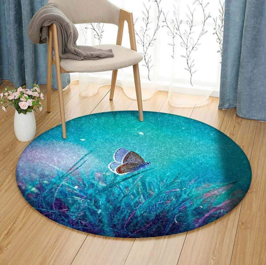 Butterfly Round Carpet