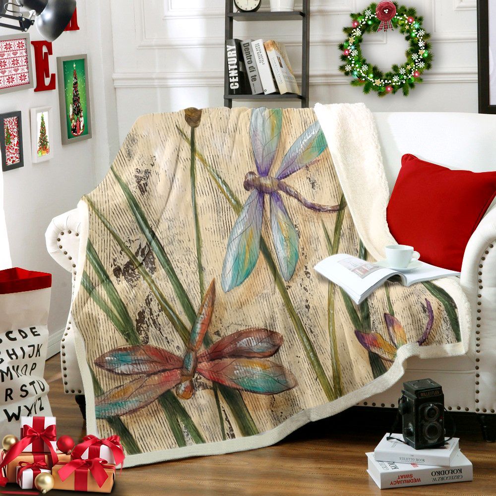 Butterfly Sherpa Fleece Blanket