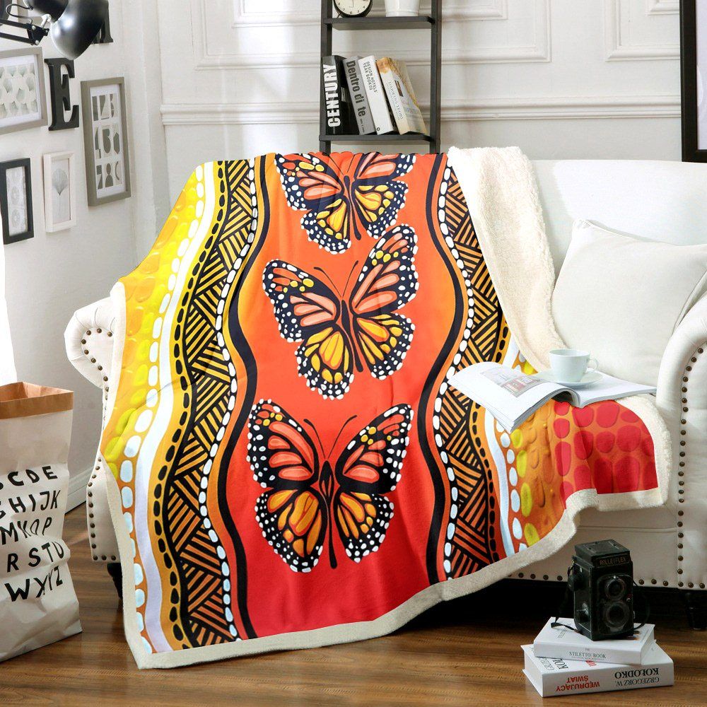 Butterfly Sherpa Fleece