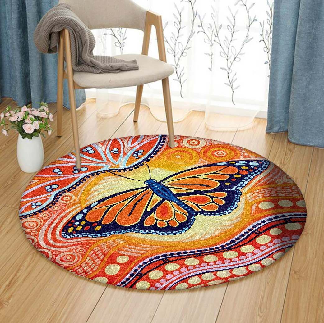 Butterfly Round Carpet