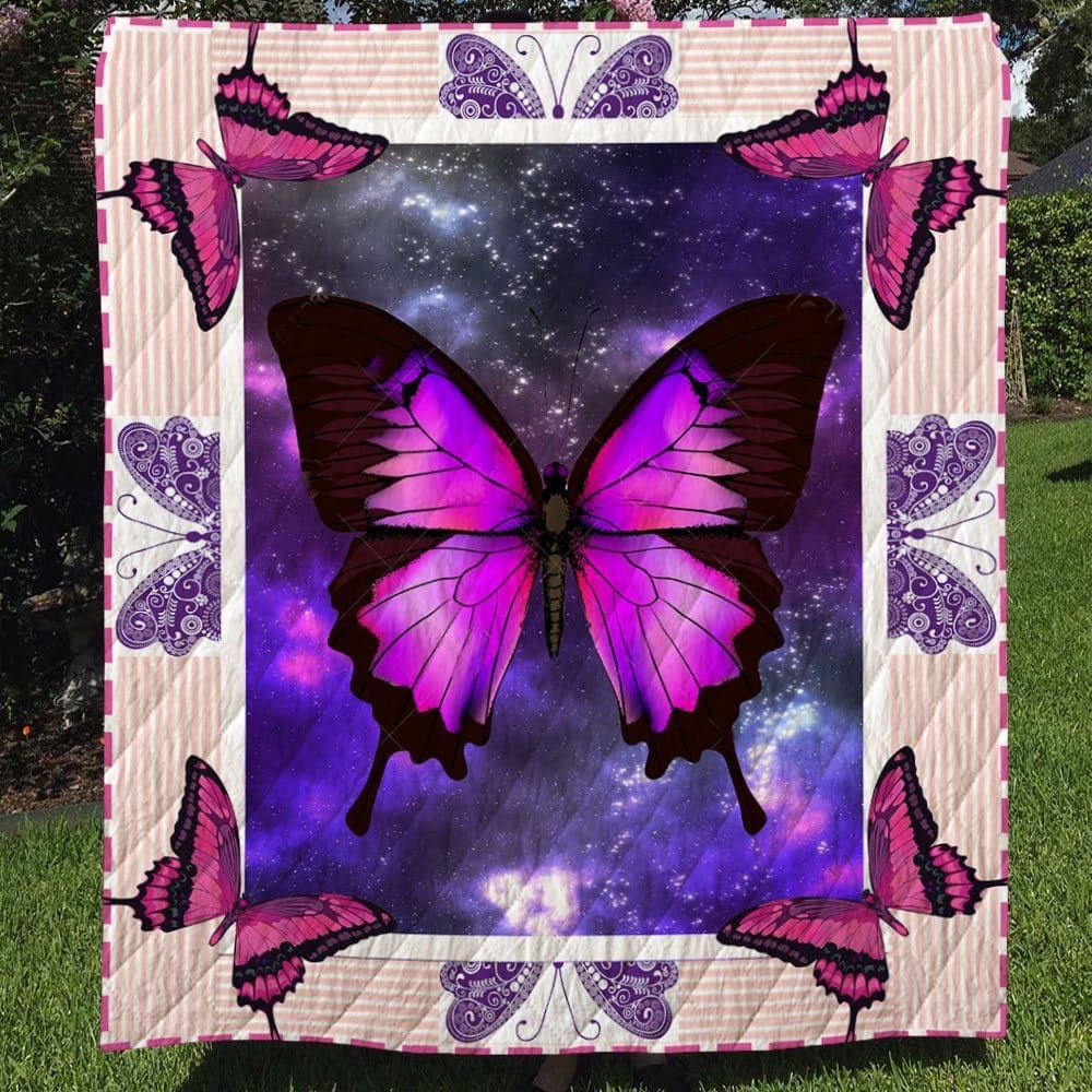Butterfly Amazing Galaxy Quilt Blanket DHC3112518TD