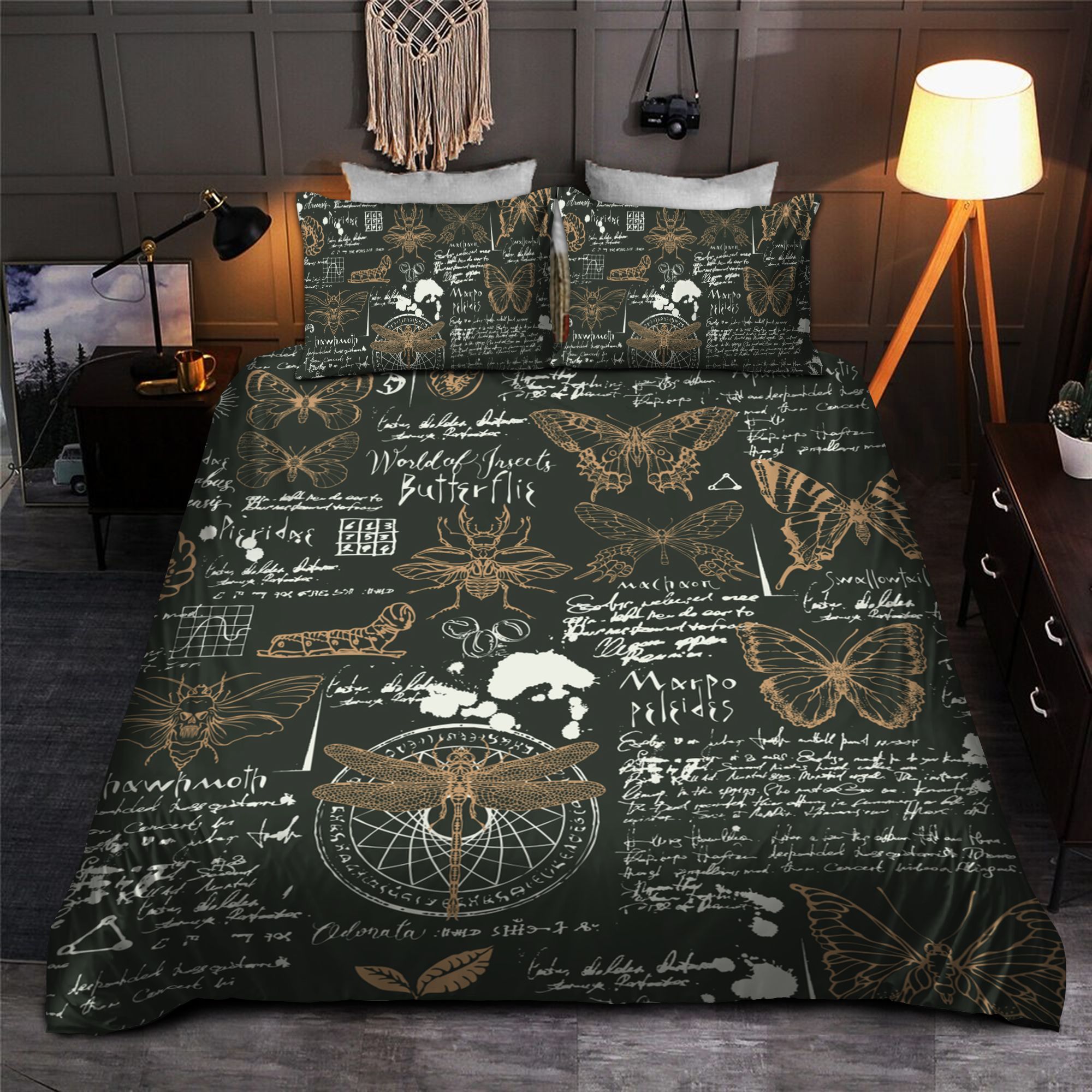 Butterfly And Dragonfly Bedding Set