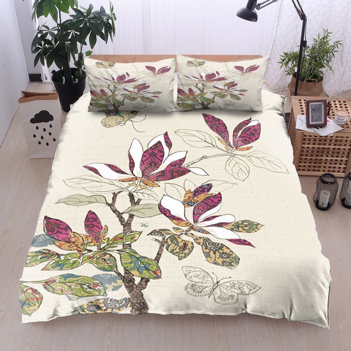 Butterfly And Flower Bedding Set