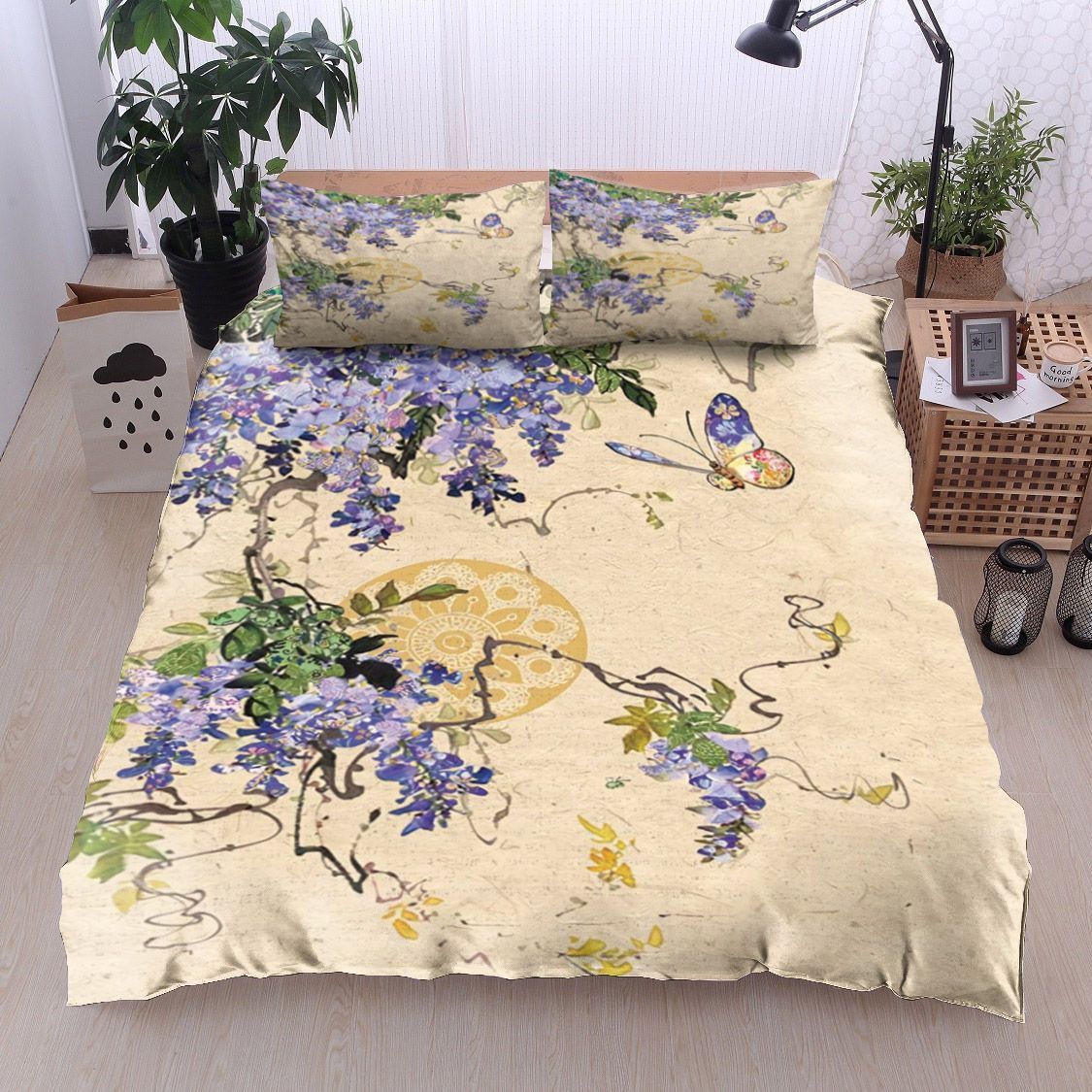 Butterfly And Flower Bedding Set