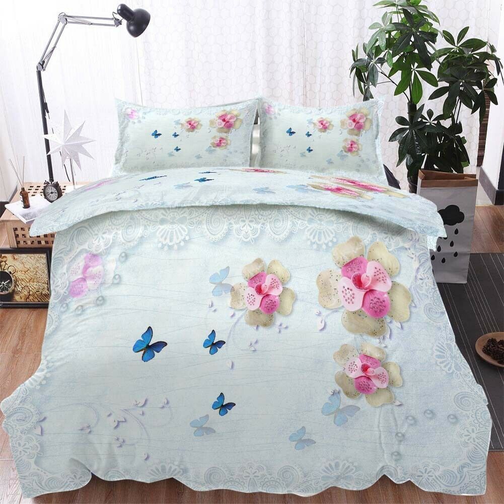 Butterfly And Flower Bedding Set