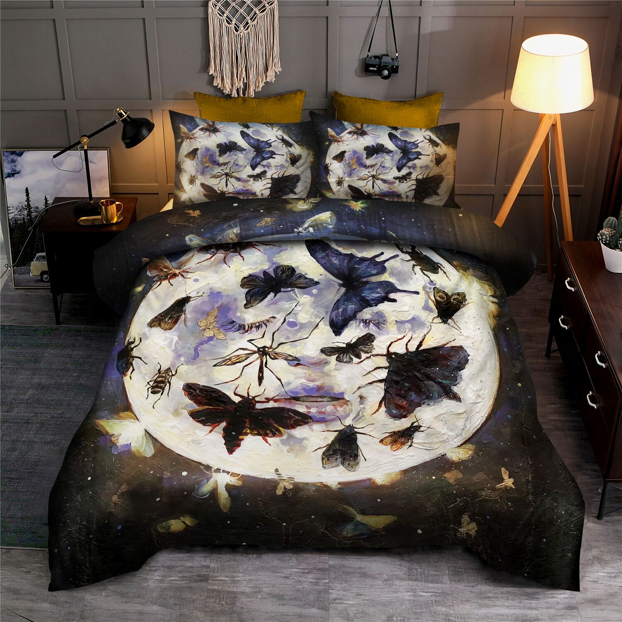 Butterfly And Moon Bedding Set