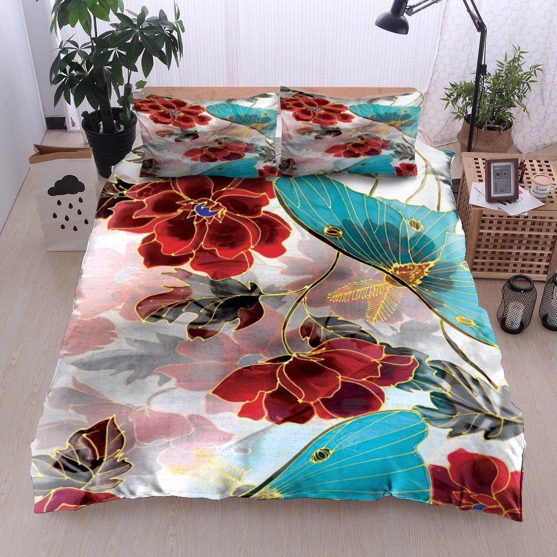 Butterfly And Rose Bedding Set