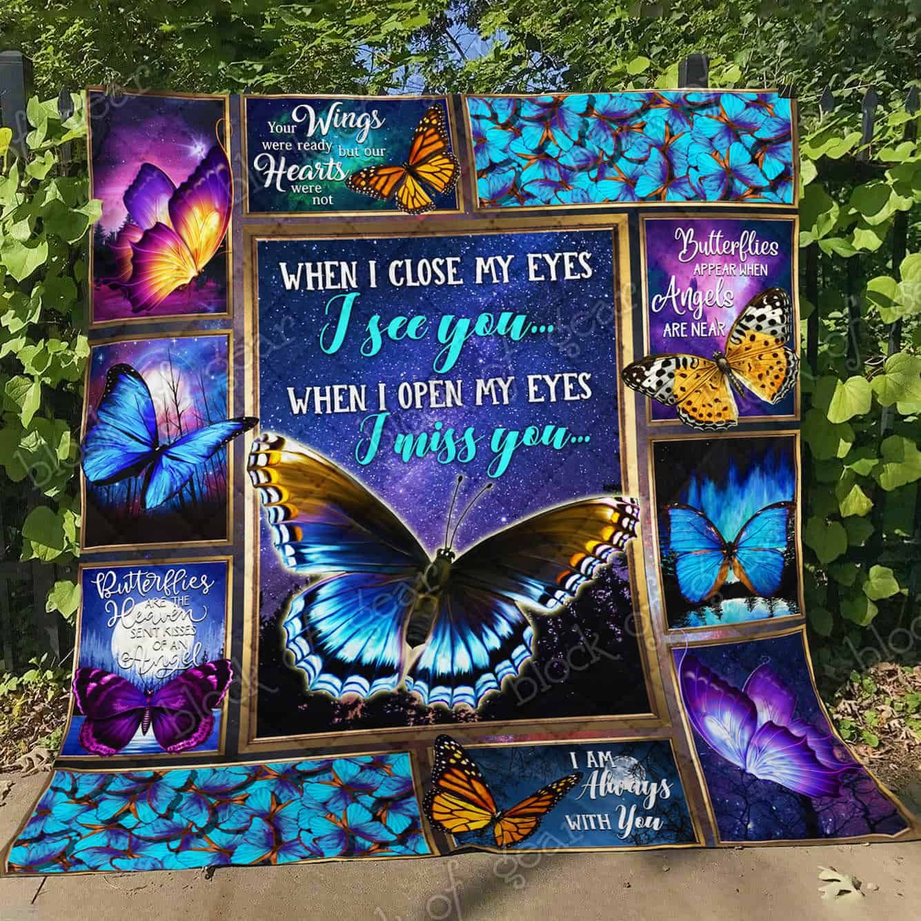 Butterfly Angels Are Near Quilt Blanket DHC3112622TD