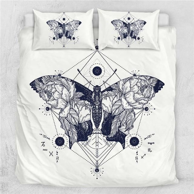 Butterfly Art Abstract Art Bedding Set