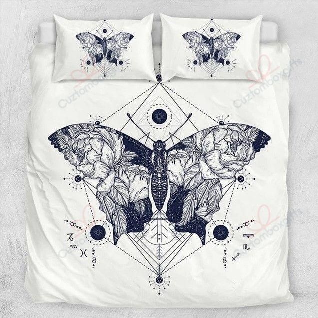 Butterfly Art Printed Bedding Set