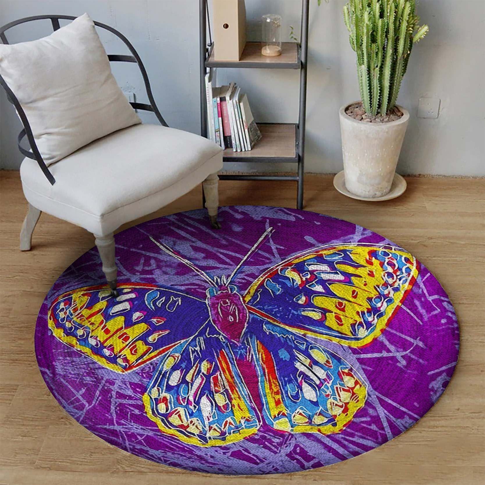 Butterfly Round Carpet