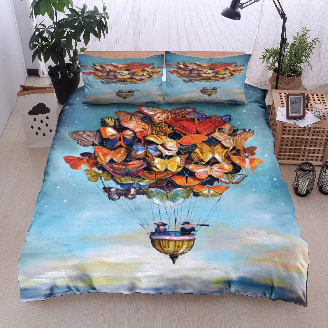 Butterfly Balloon Bedding Set