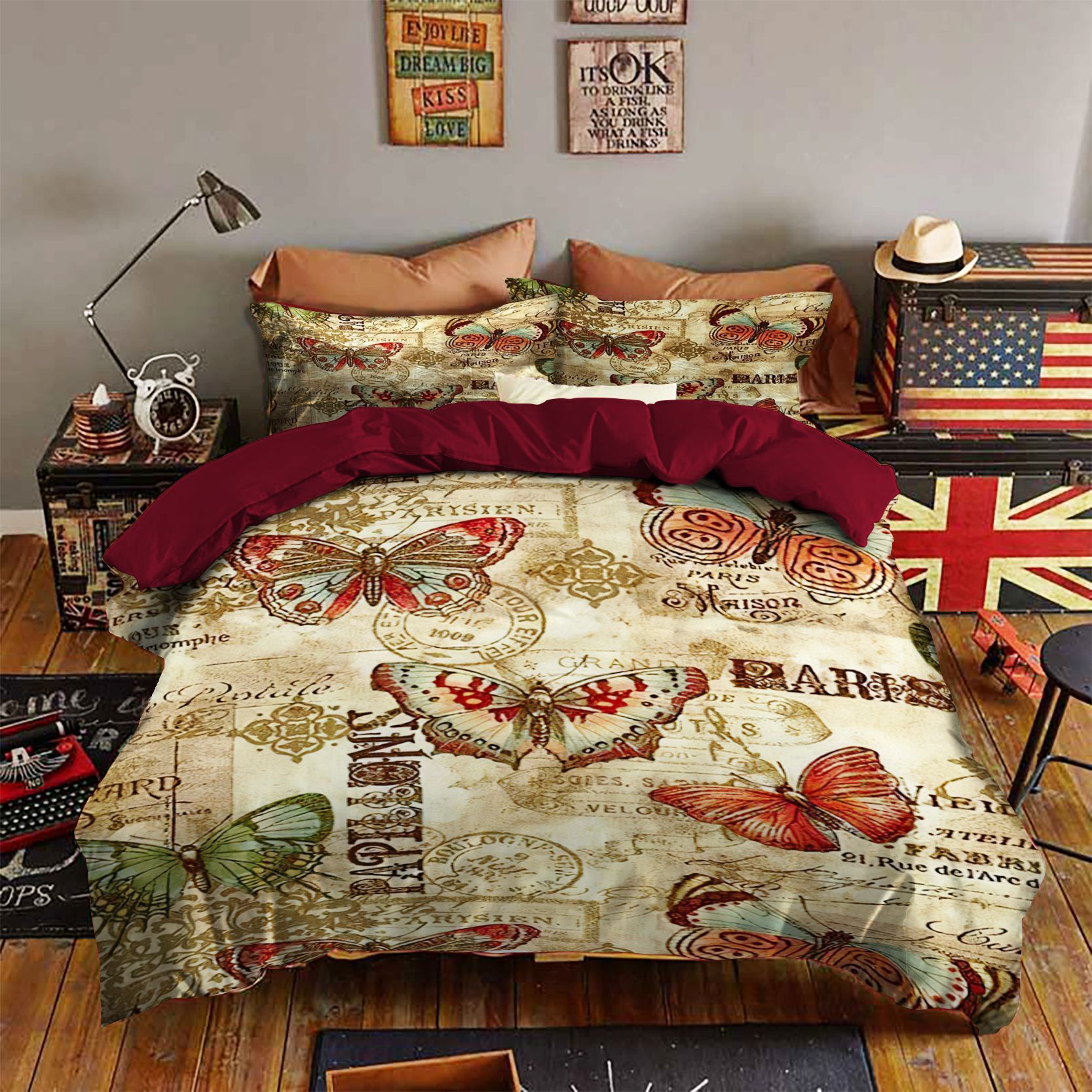 Butterfly  Bedding Set