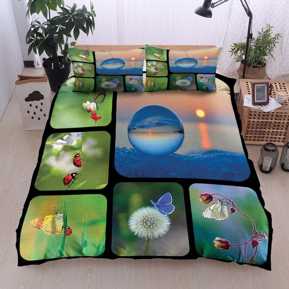 Butterfly Beetles Bedding Set