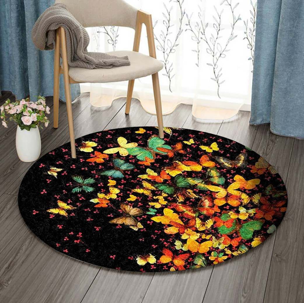 Butterfly Round Carpet