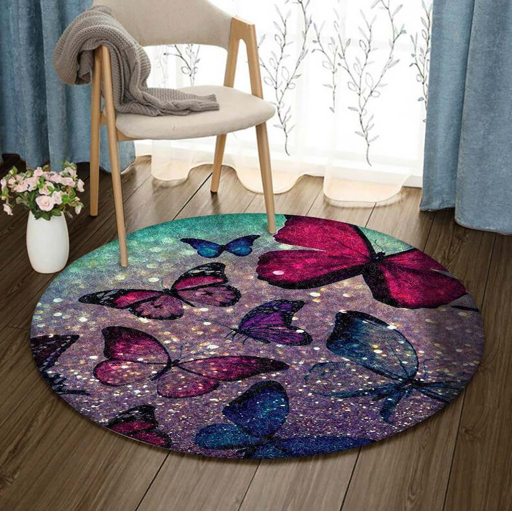 Butterfly Round Carpet