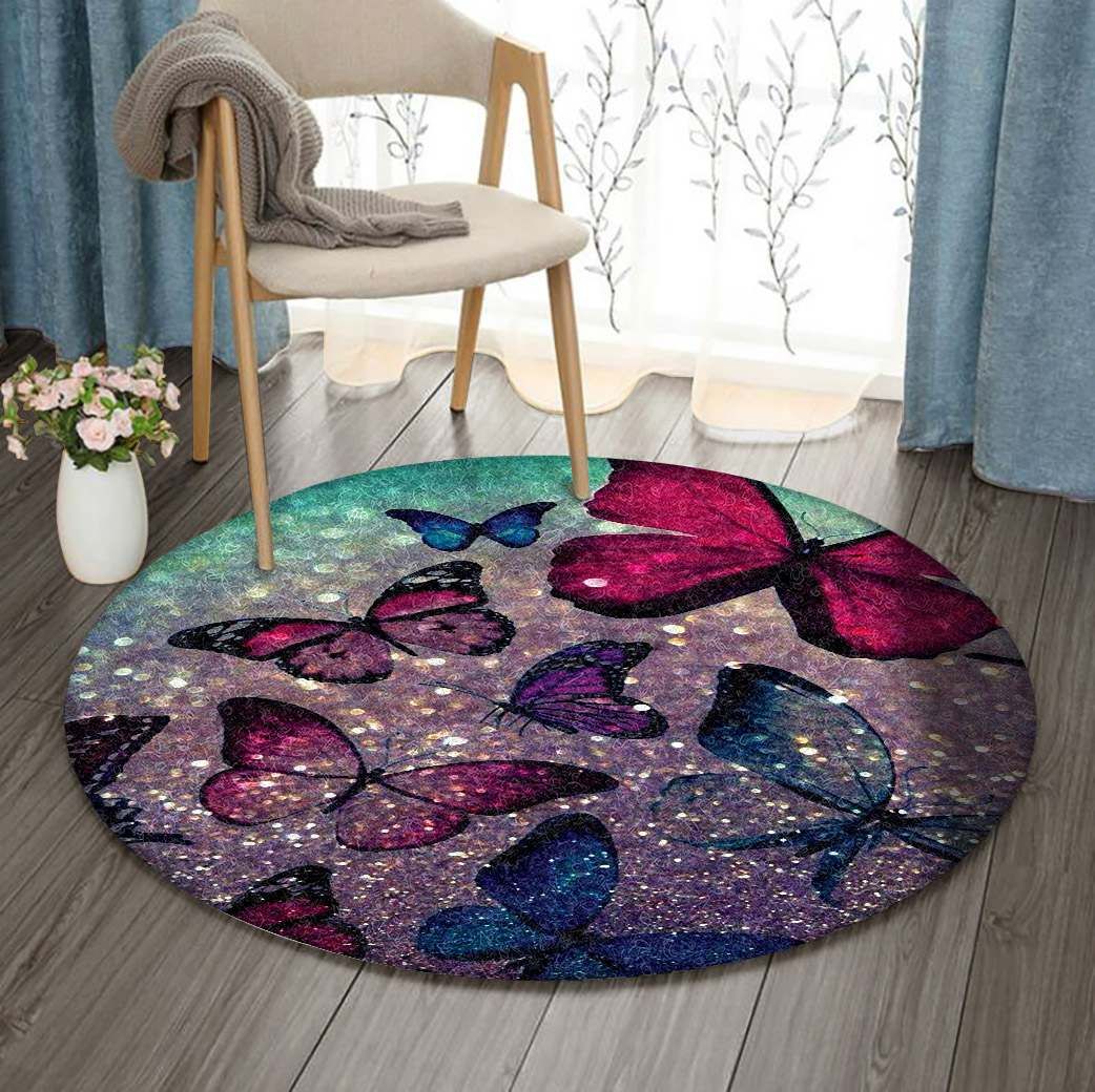 Butterfly Round Carpet
