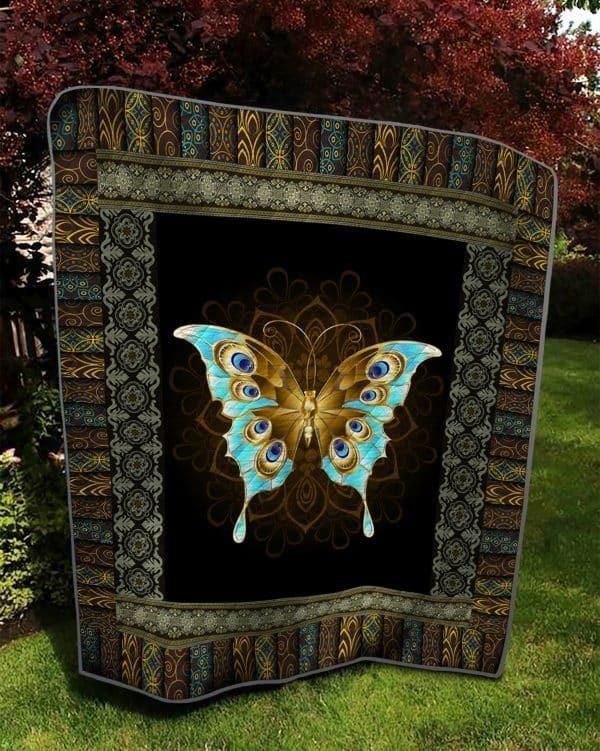 Butterfly Blue Eyes Butterfly Quilt Blanket DHC31121403TD