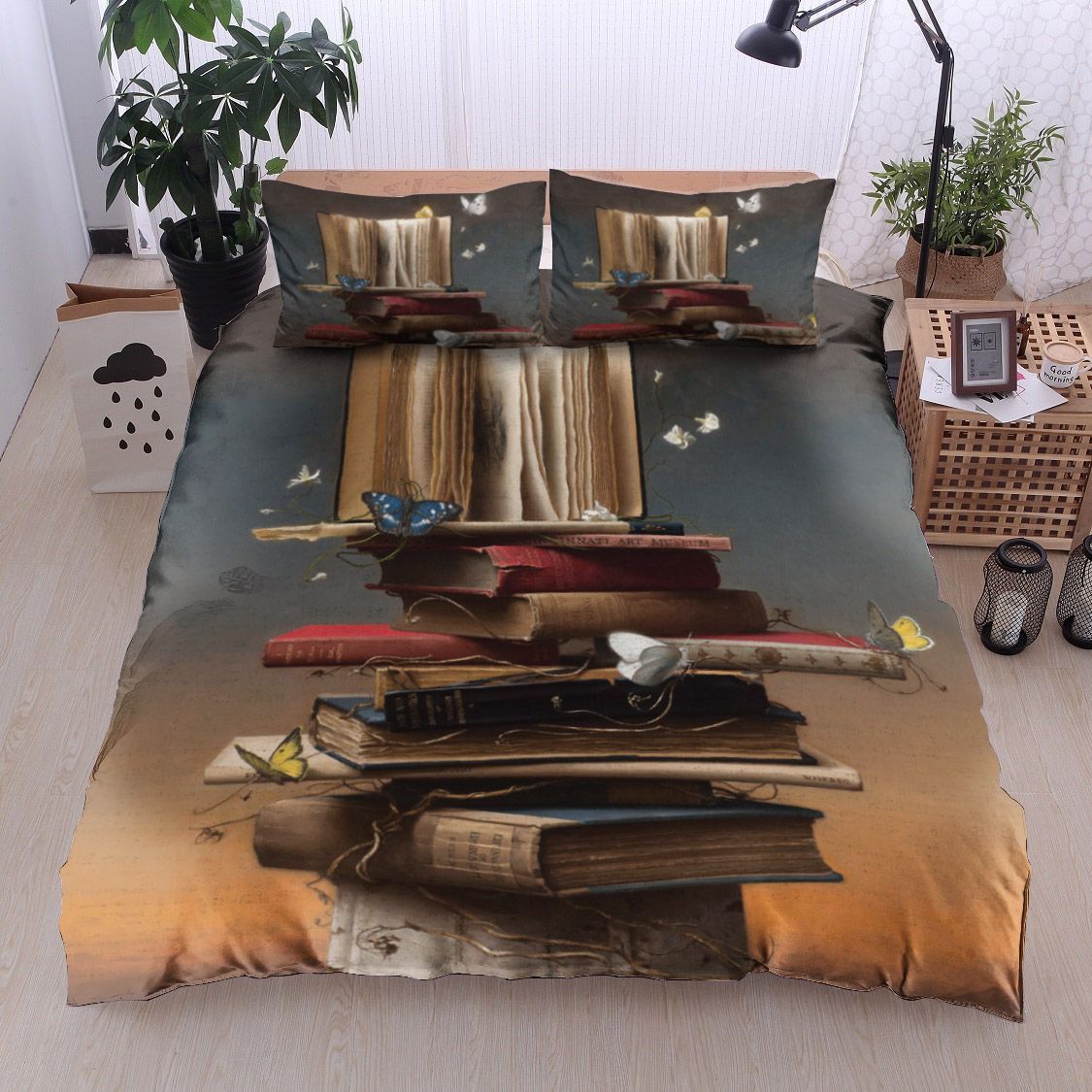 Butterfly Books Bedding Set
