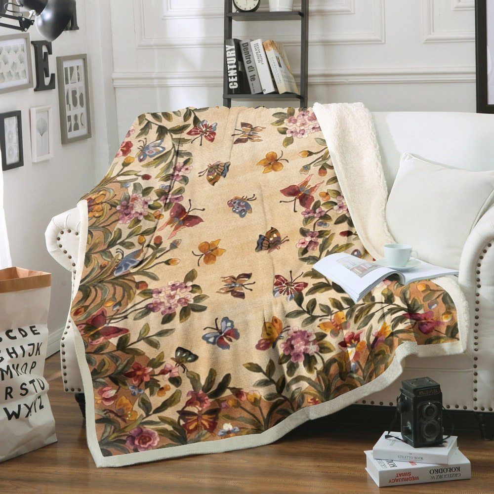 Butterfly Sherpa Fleece