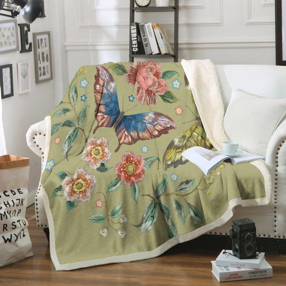 Butterfly Sherpa Fleece