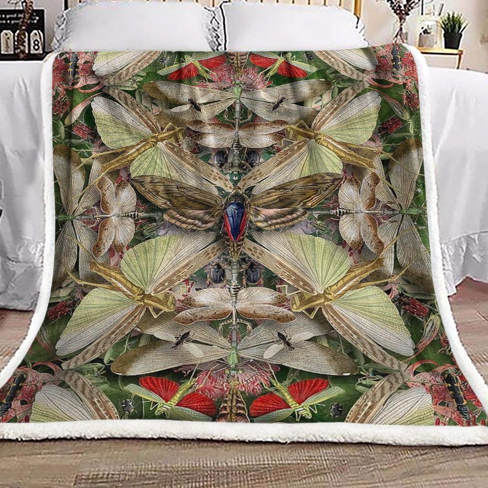 Butterfly Sherpa Fleece Blanket