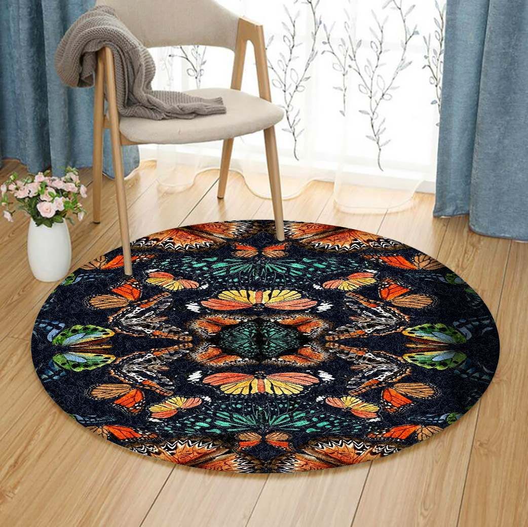 Butterfly Round Carpet