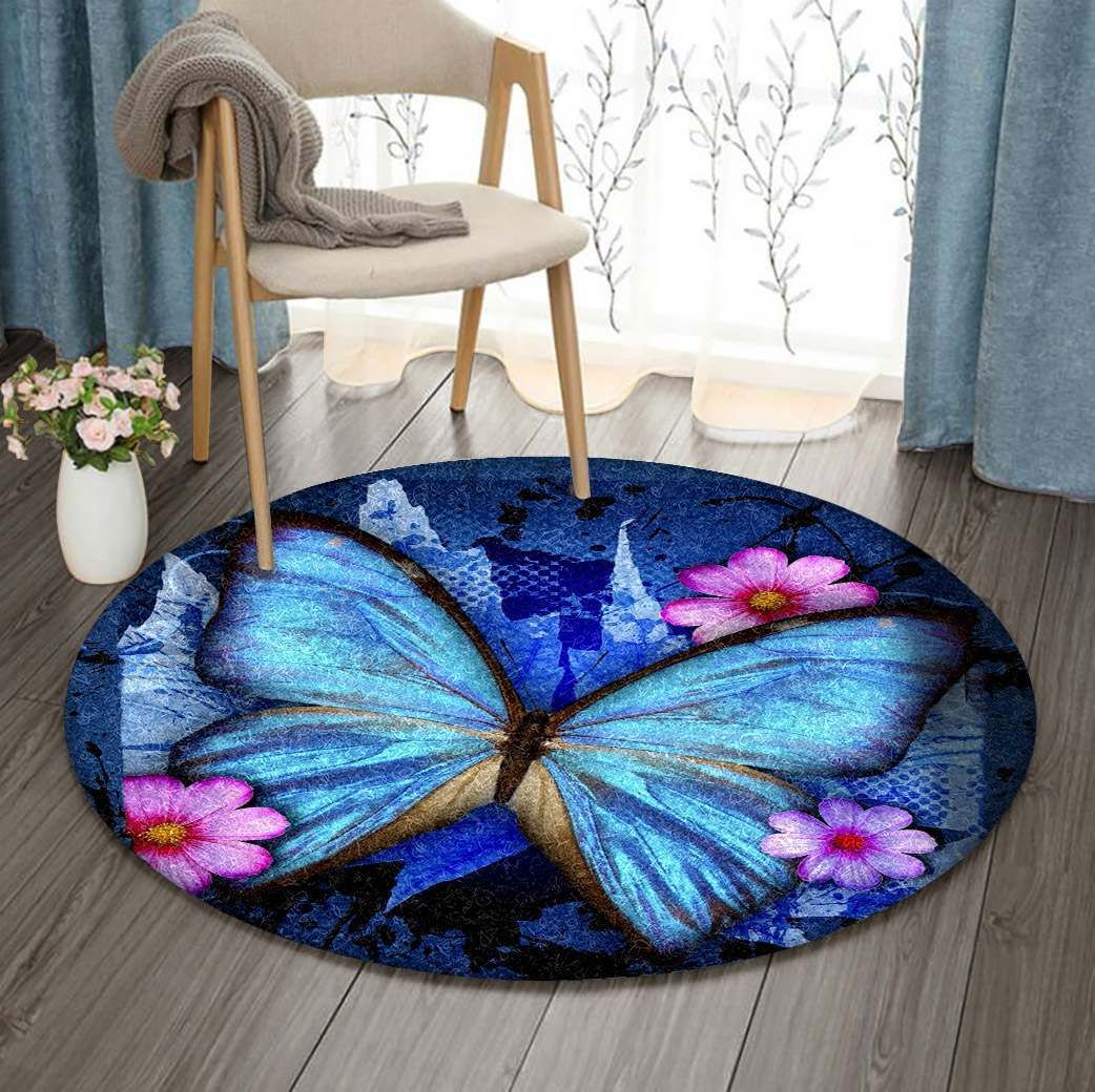 Butterfly Round Carpet