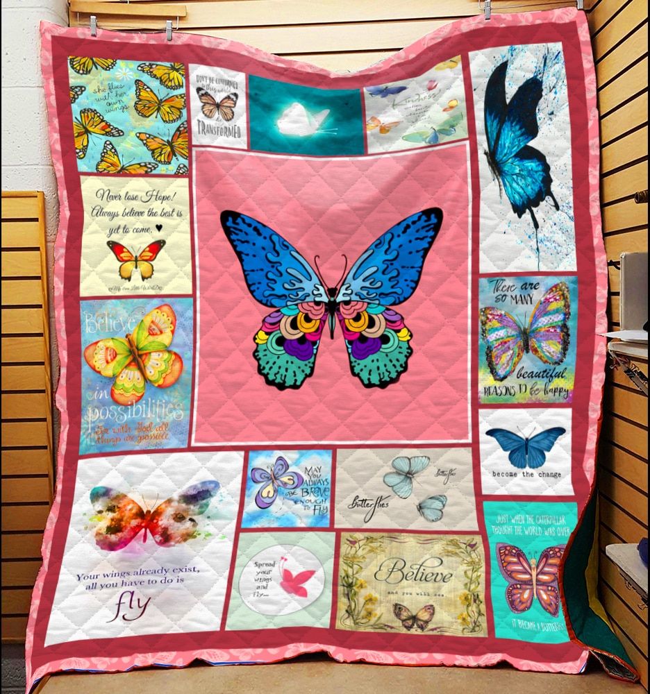 Butterfly Butterflies Together Quilt Blanket DHC3112831TD