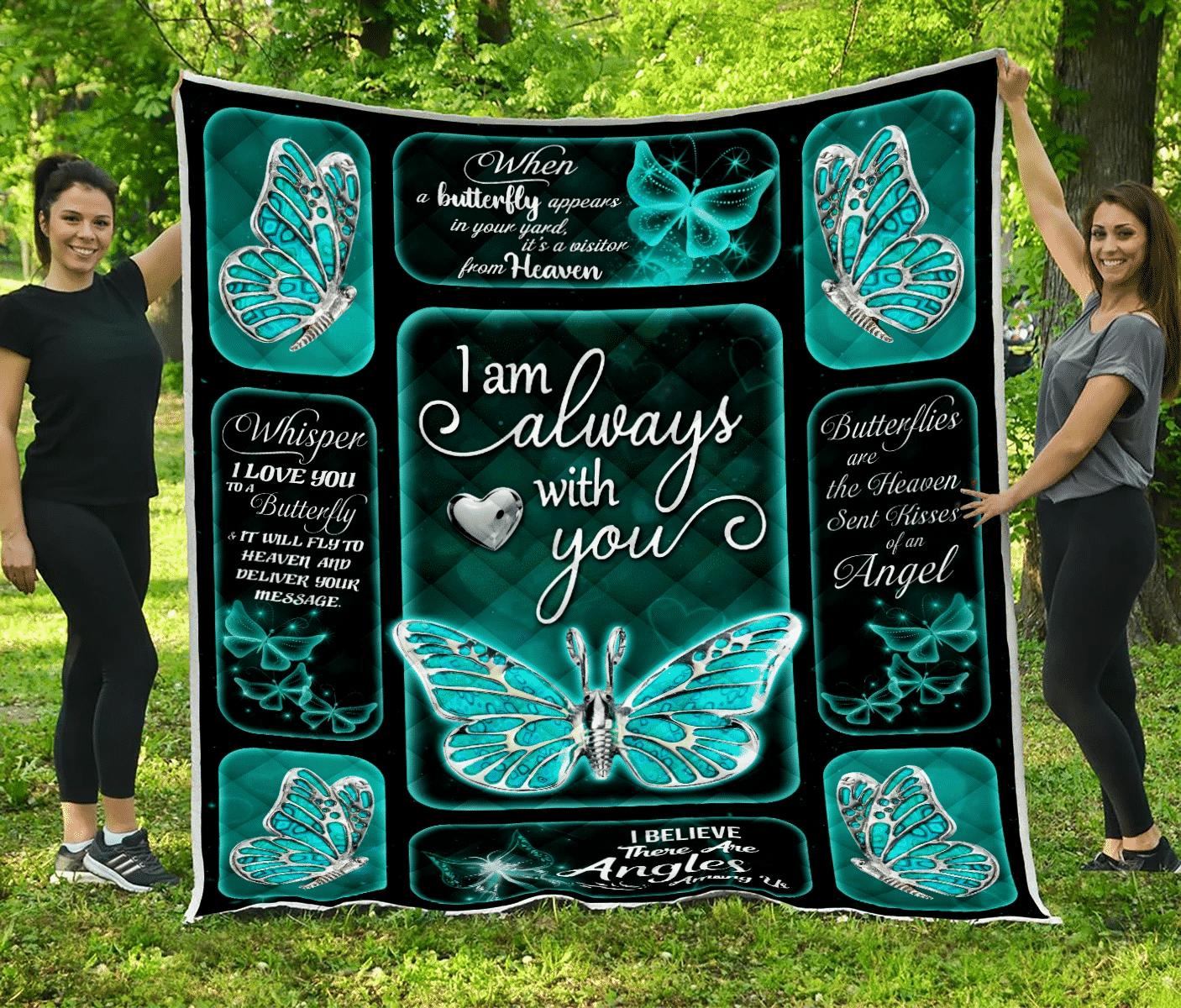Butterfly Butterfly Comes Angels Near GS-CL-DT0107 Quilt Blanket