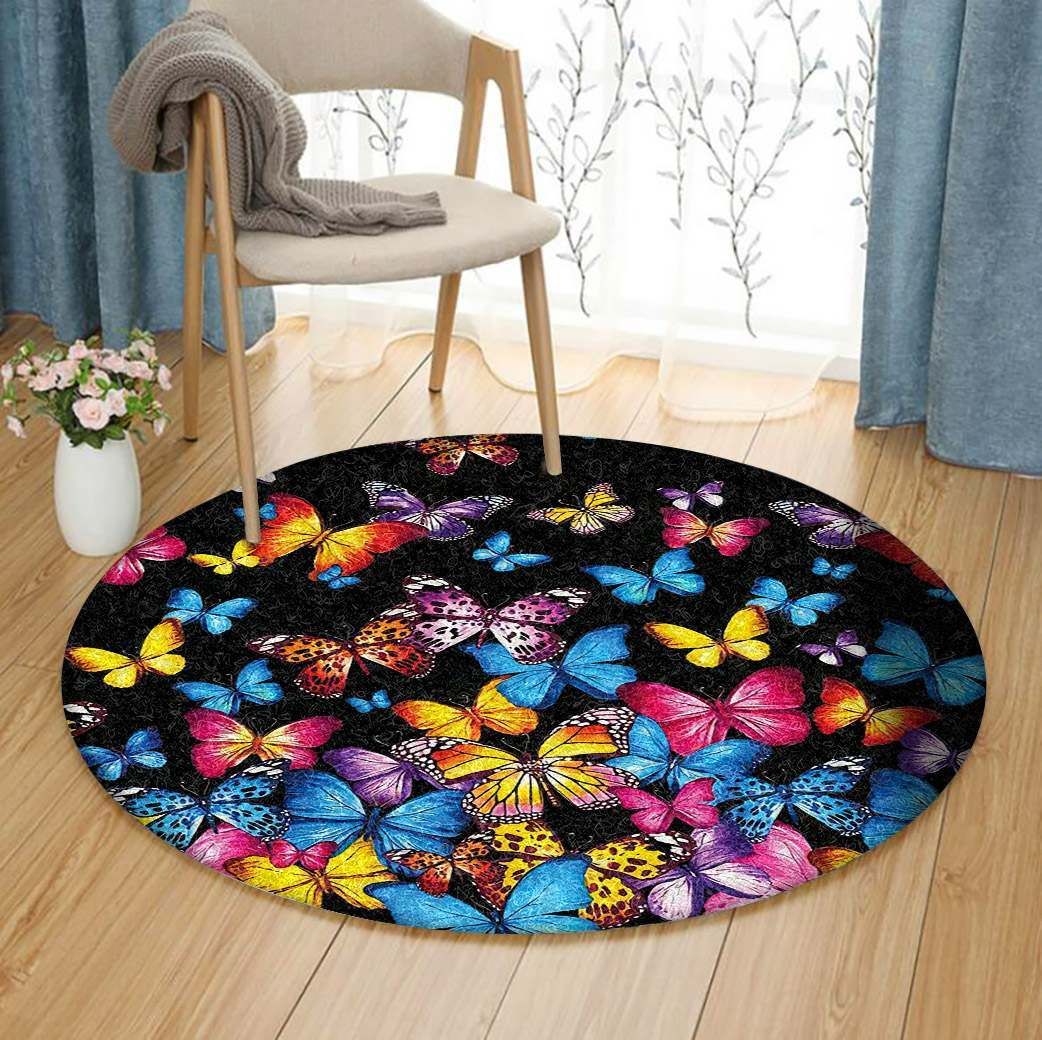 Butterfly Round Carpet