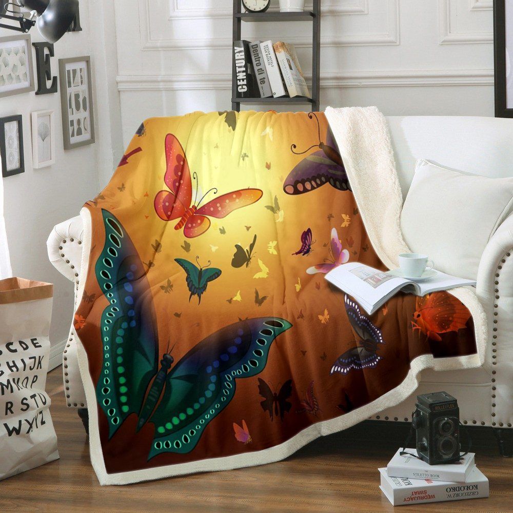 Butterfly Sherpa Fleece