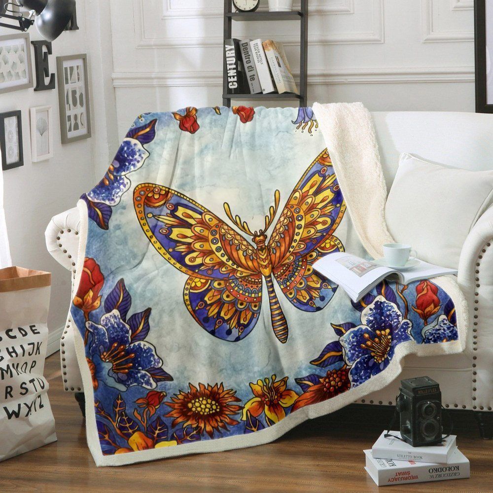 Butterfly Sherpa Fleece