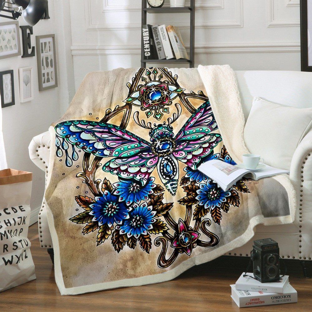 Butterfly Sherpa Fleece